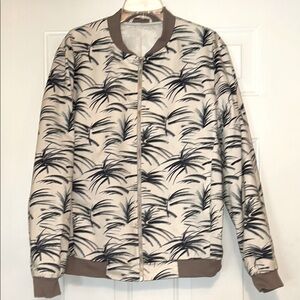 Topman Stone Floral Bomber Full Zip Men’s Jacket 42 Lined
Palm Tree Casual Golf